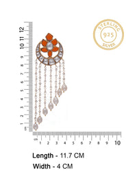 Svarnam Festive Chaandbali with Pearl Drop view 5