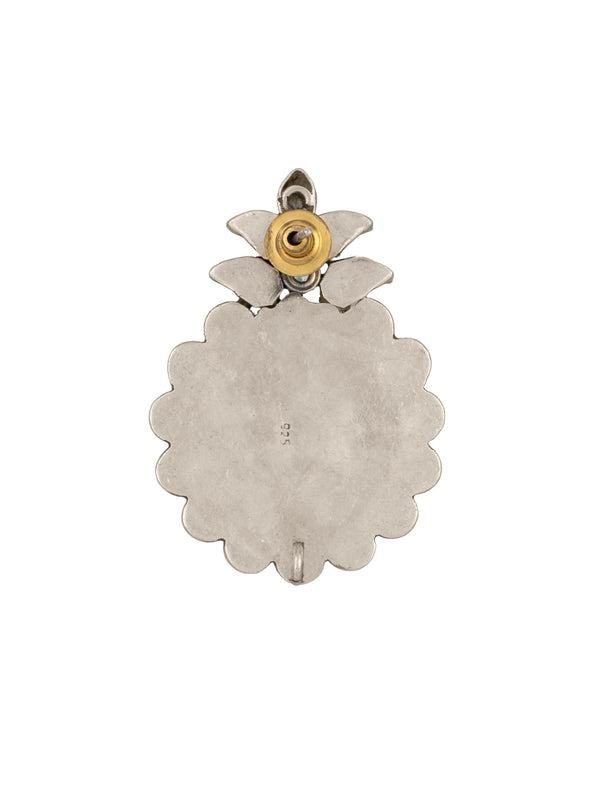 925 Sterling Silver Meenakari Earrings with Kundan alternate
