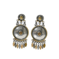 925 Silver Two Tone Rawa Earrings view 1