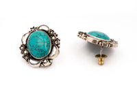 925 Sterling Silver Turquoise Studs view 2