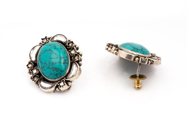 925 Sterling Silver Turquoise Studs alternate