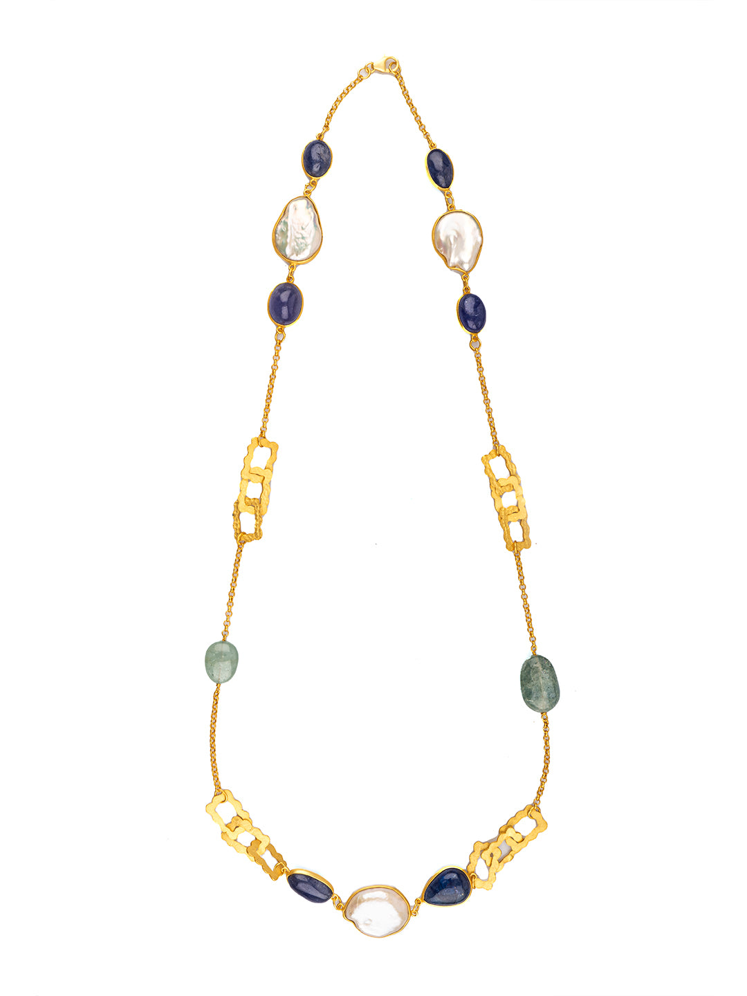 Multicolored Modern Gold Plated Necklace view 1