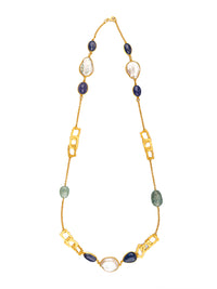 Multicolored Modern Gold Plated Necklace view 1