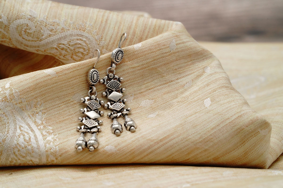 925 Silver Dangler Earrings view 2