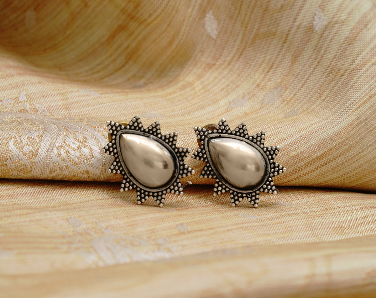 925 Silver Rawa Stud Earrings view 3