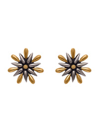 925 Sterling Silver Two Tone 22K Gold Earring view 3