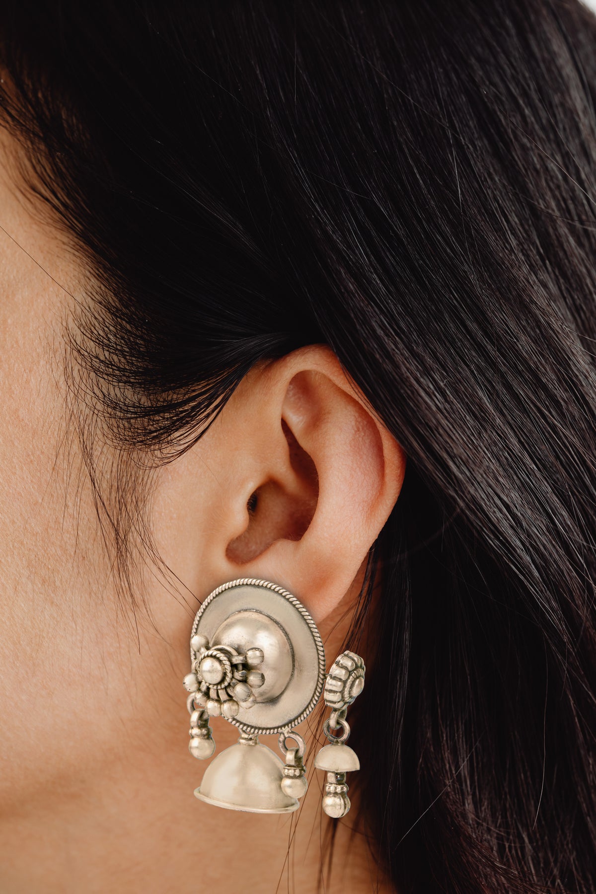 925 Sterling Silver Signature Fusion Jhumki view 4