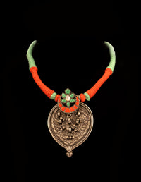 925 Sterling Silver Peacock Necklace with Black Onyx Beads view 1