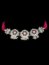 Multicolored Kundan Necklace with Patwa Thread view 1