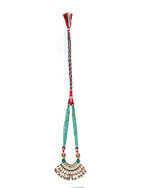Silver Turquoise Beaded Necklace view 7