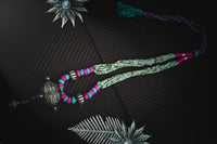 Silver Oxidized Necklace with Turquoise Beads view 3