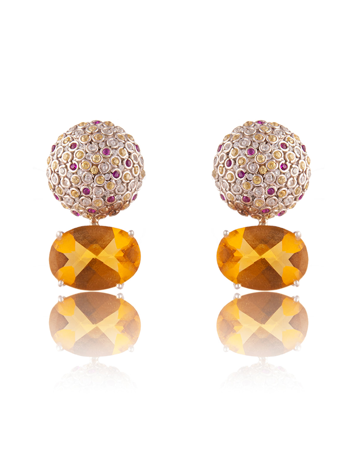 Aurora Citrine Earrings view 3