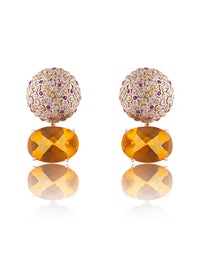 Aurora Citrine Earrings view 3