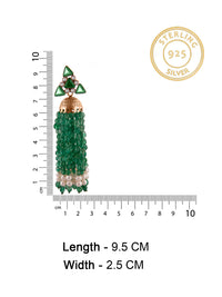 Aurora Green Festive Jhumki view 5