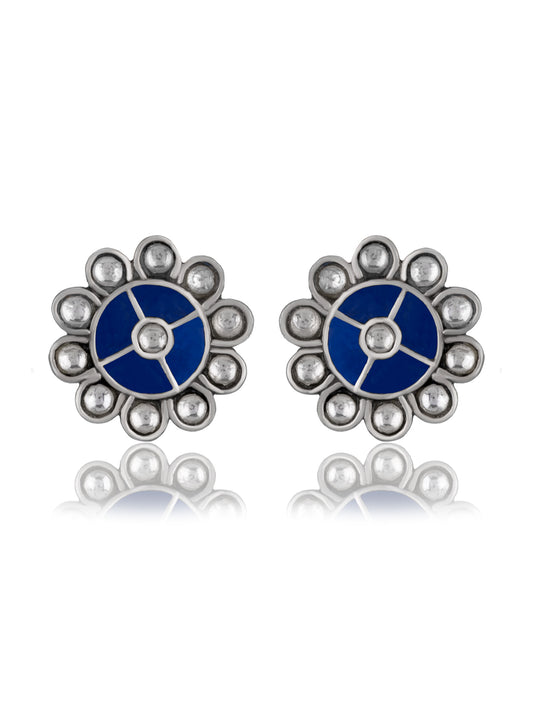 Multicolored Floral Kundan Studs