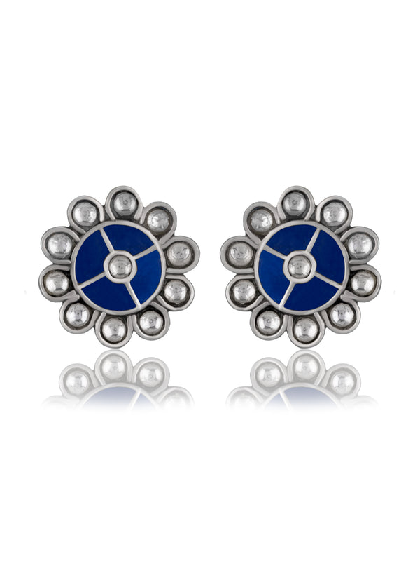 Multicolored Floral Kundan Studs
