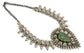 925 Sterling Silver Tribal Necklace with Fine Carved Stone