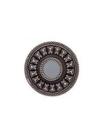 Silver Small Mirror Adjustable Ring view 3