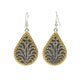 Silver Two-Toned Rawa Dangler Earrings - Neeta Boochra Jewellery