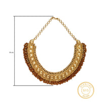 925 Sterling Silver Gold Plated Statement Necklace view 4