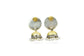 Neeta Boochra Signature Silver Lotus Blue Jhumki Earrings - Neeta Boochra Jewellery