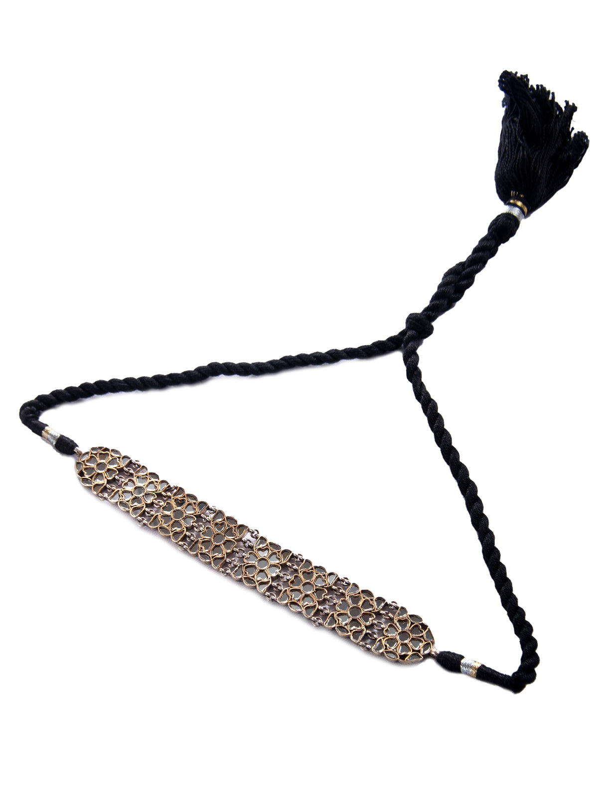 Silver Fine Glass Choker Necklace view 5