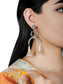 925 Sterling Silver Two Tone Fusion Jhumki Statement Earrings with Pearl