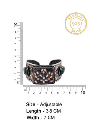 Silver Fusion Lapis Lazuli Cuff view 7