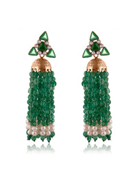 Aurora Green Festive Jhumki view 3