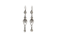 925 Silver Petal Dangler Earrings view 4