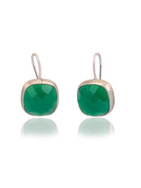 Green Onyx Dangler Earrings view 1