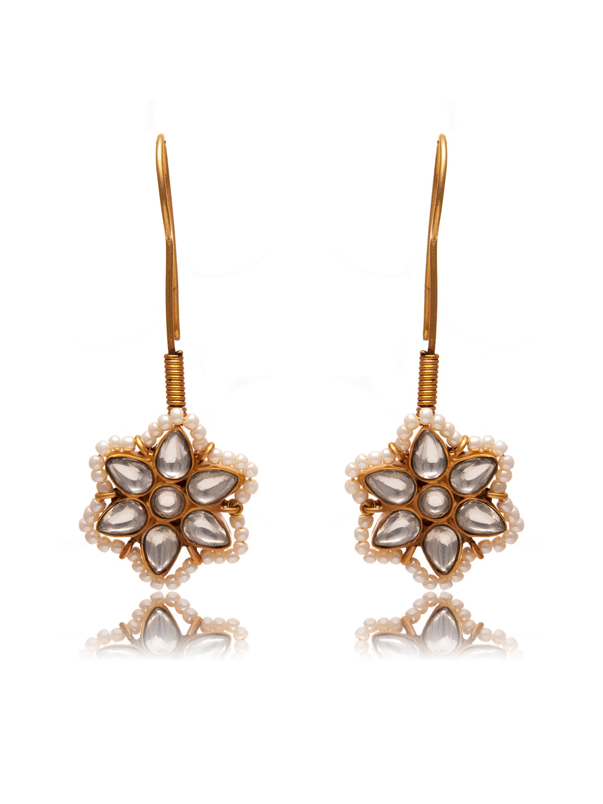 Svarnam Floral Studs view 3