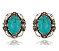 925 Sterling Silver Turquoise Studs view 1