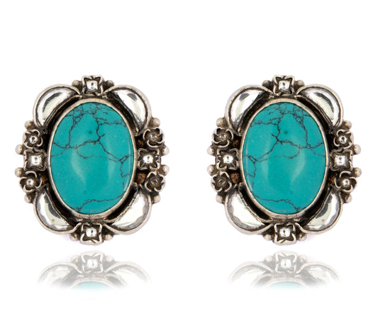 925 Sterling Silver Turquoise Studs