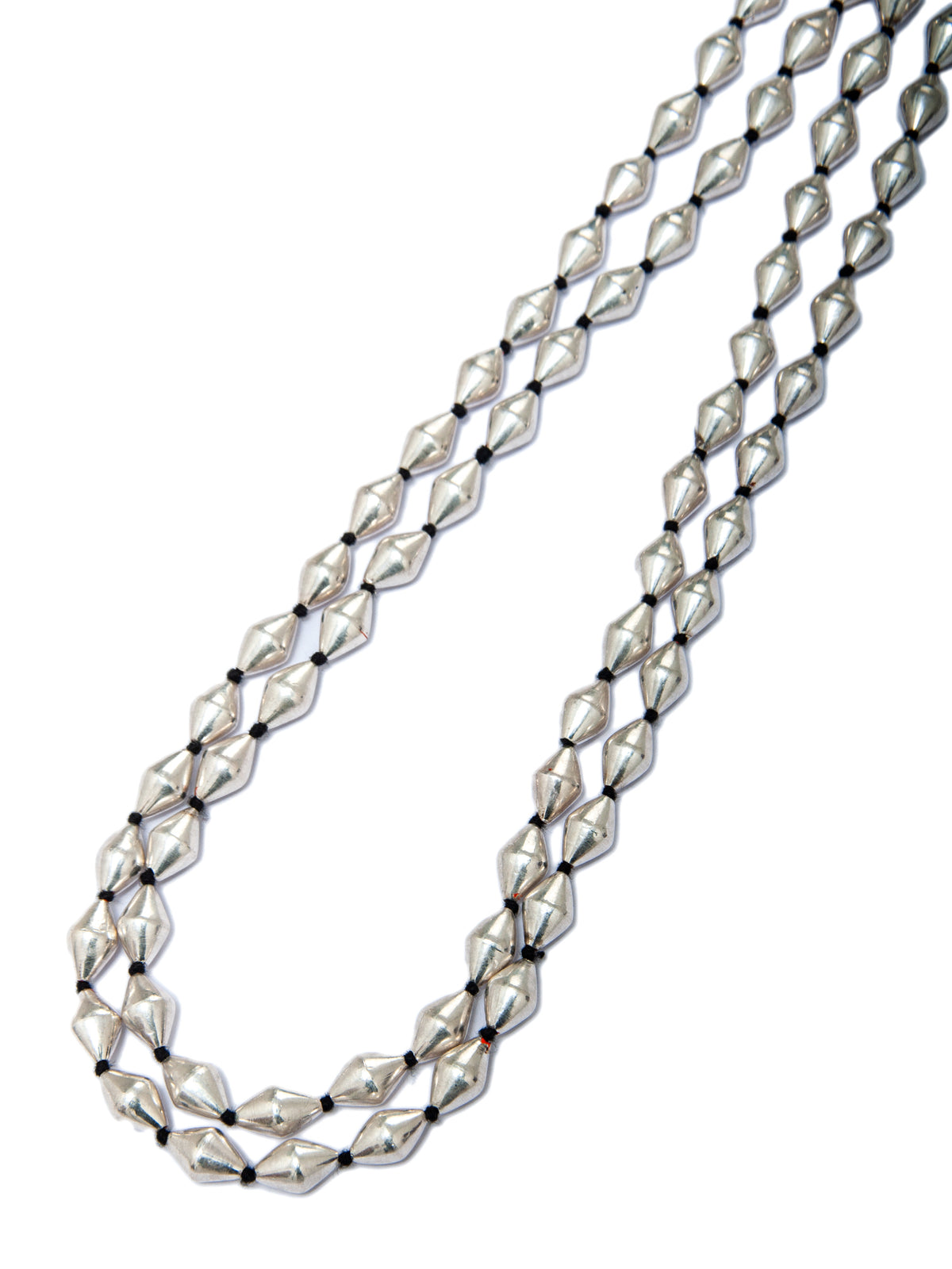 925 Sterling Silver Double Layered Dholki (Size : Small) Necklace view 3