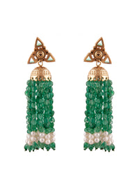 Aurora Green Festive Jhumki view 4
