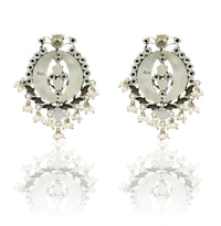 925 Silver Multicolor Statement Earrings view 2