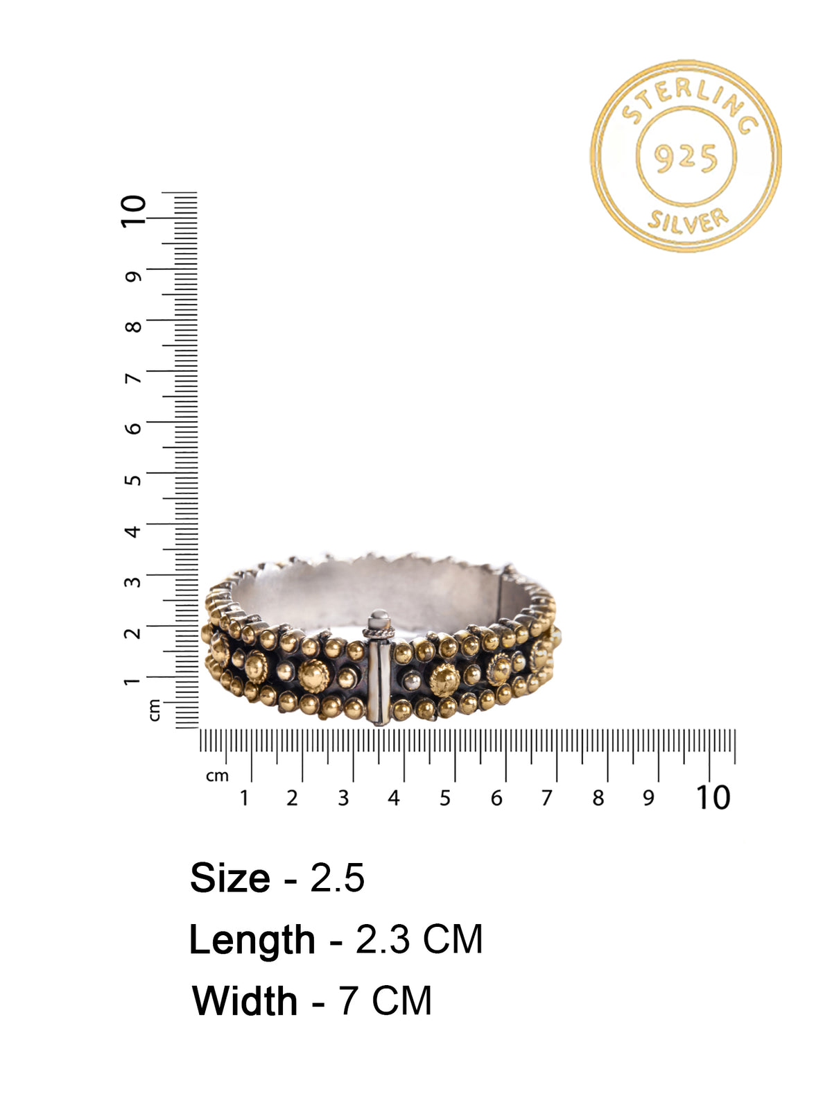Svarnam Two Tone Bangle view 6