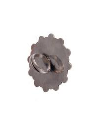 Silver Fusion Kundan Adjustable Ring view 5