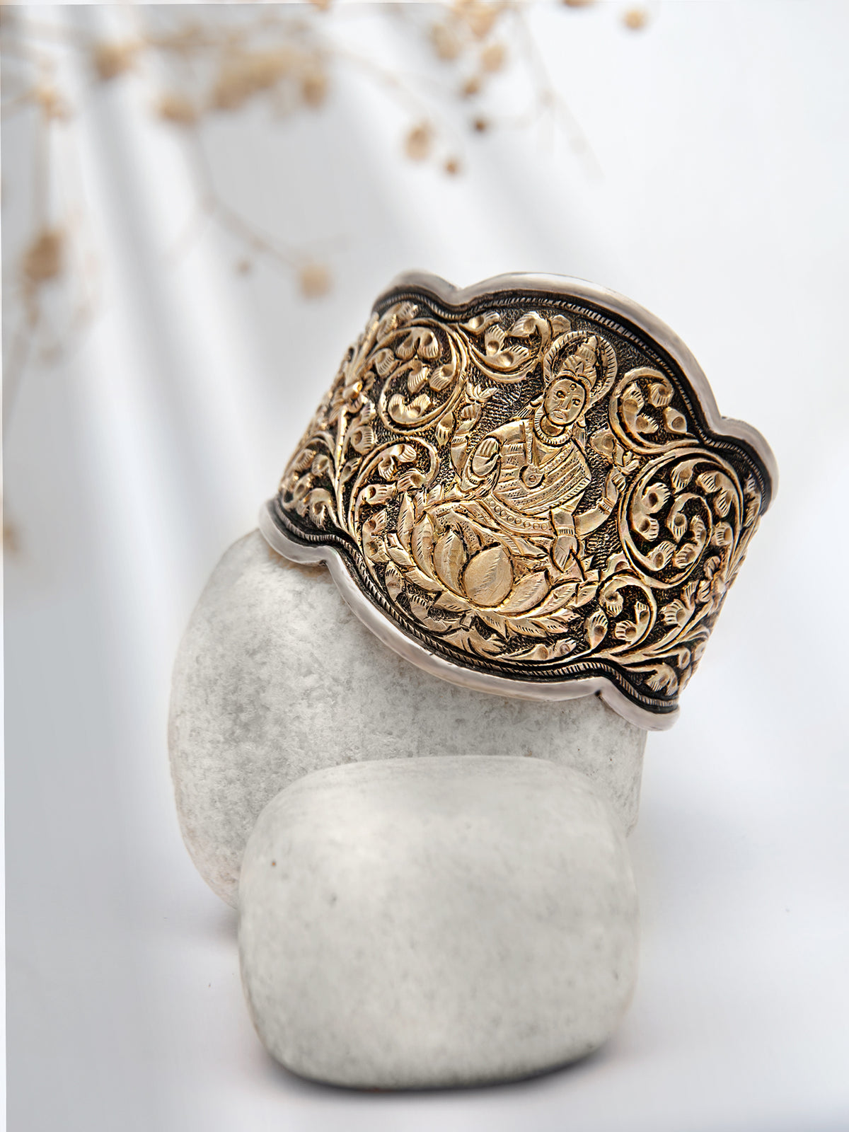 Svarnam Goddess Statement Cuff view 1