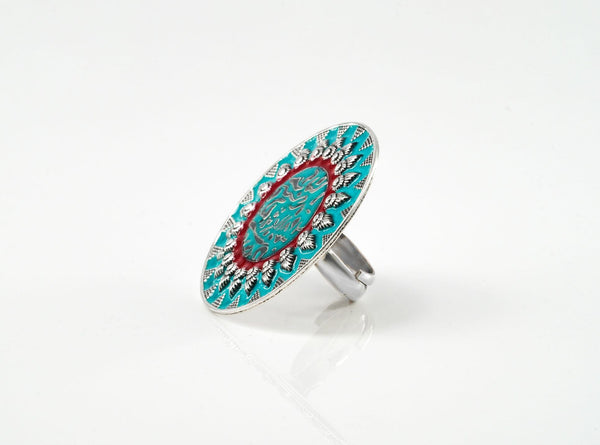 Sky Blue and Red Ring alternate