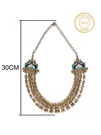 Svarnam Statement Kundan Necklace view 6