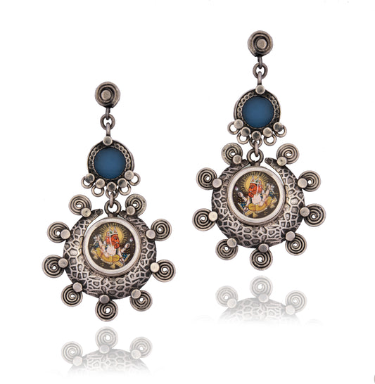 925 Sterling Silver Lord Ganesha Earrings