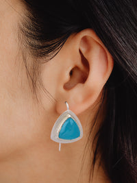 Blue Topaz Dangler view 2