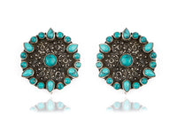 925 Sterling Silver Turquoise Studs view 1