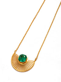 Svarnam Emerald Lightweight Necklace view 4