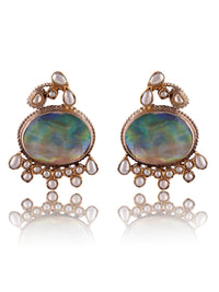 Aurora Mother of Pearl Studs view 3