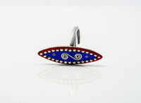 Myriad Blue and Red Long Ring view 2