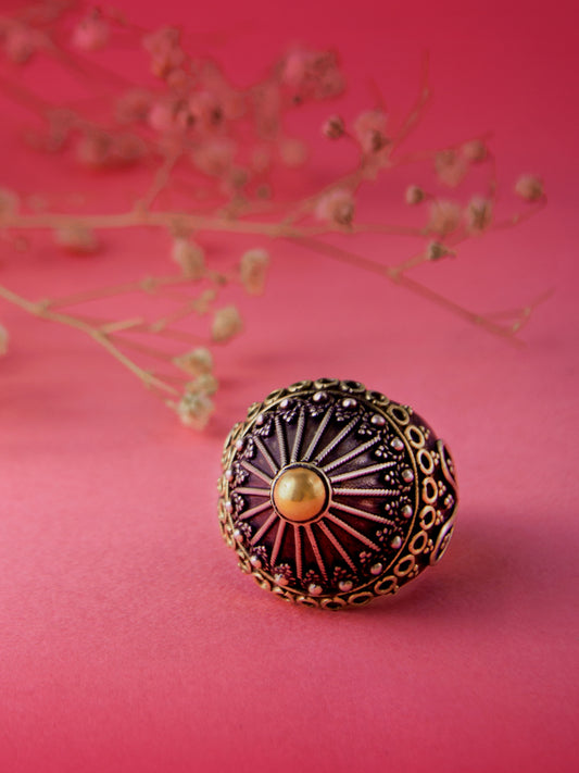 Svarnam Two Tone Ring