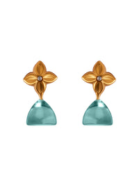 Aurora Blue Chalcedony Studs view 3